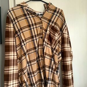 Brown flannel